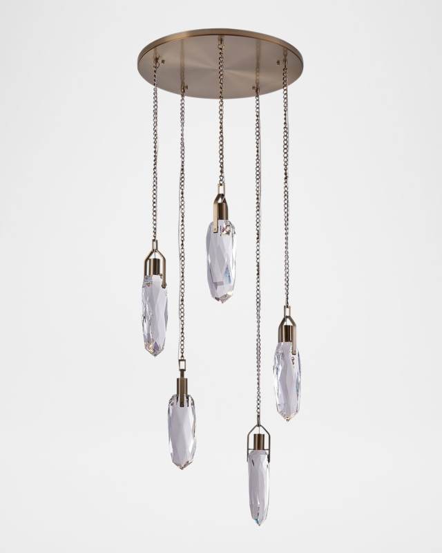 Diamante 5-Light Crystal Chandelier, 23"